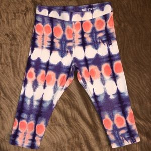 Crewcuts tie dye cropped leggings size 3T